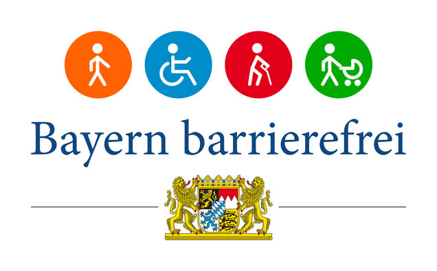  Signet "Bayern barrierefrei" der Bayerischen Staatsregierung